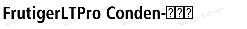 FrutigerLTPro Conden字体转换